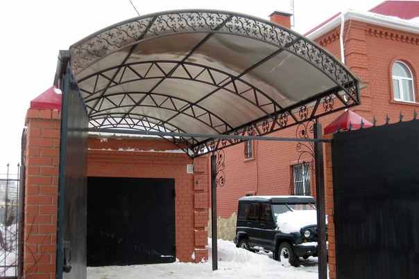 Козырек из поликарбоната